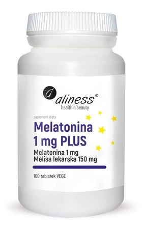 Aliness Melatonina 1 mg PLUS x 100 tabletek Vege