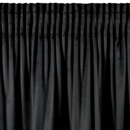 ZASŁONA GOTOWA DANI NA TAŚMIE 140 X 270 CM CZARNY