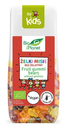 Bio Planet − Żelki misie bez żelatyny − 100 g