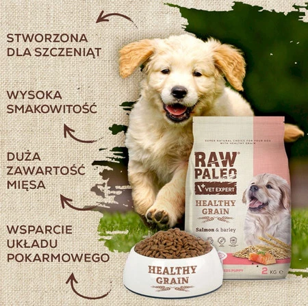 Vet Expert RAW PALEO HG Salmon Barley Puppy 10kg