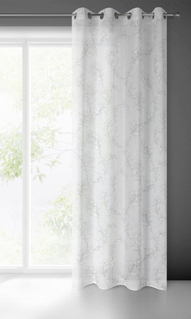 ZASŁONA GOTOWA FIORE 140 X 250 CM BIAŁY