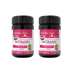 Zestaw 2x Aliness ProbioBALANCE, Woman Balance MA 20 mld.  60 vege kaps.