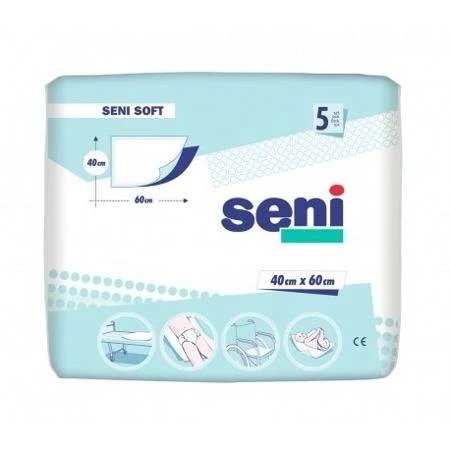 Matopat – SENI SOFT, podkłady chłonne 40 cm x 60 cm – 5 sztuk