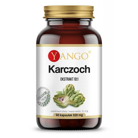 Yango Karczoch Ekstrakt 430 mg na wsparcie układu pokarmowego 60 kaps.
