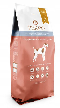 Perro Wołowina z jagnięciną - sucha karma dla dorosłych psów średnich i dużych ras - 1kg