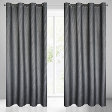 ZASŁONA GOTOWA DARCY 140 X 250 CM CZARNY