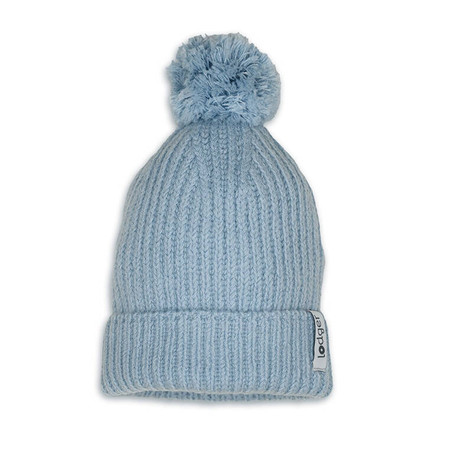 Lodger Czapeczka z wełny merino 100% niebieska Blue Fogg 6-12m