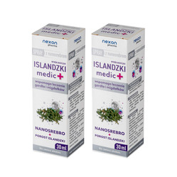 Zestaw: 2x Nexon Islandzki Medic + Spray Do Gardła Z Nanosrebrem 30ml