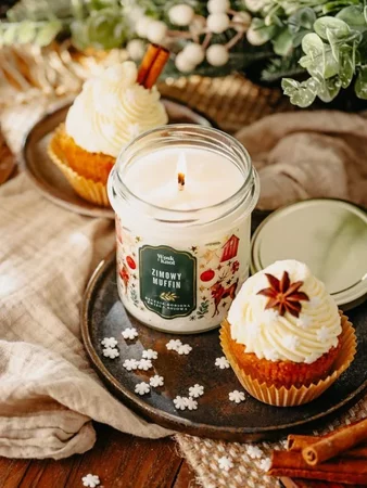 Woskiknot świeca sojowa Zimowy Muffin