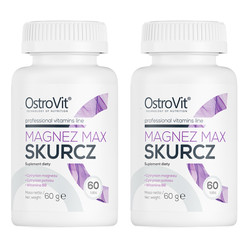 Zestaw 2x OSTROVIT Magnez Max Skurcz 60 tabl.