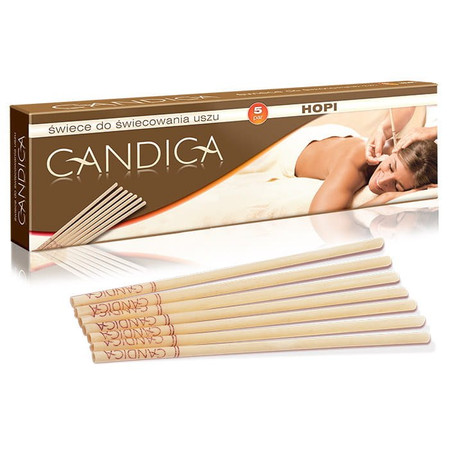 Aura Herbals − Hopi Candica, świece do świecowania uszu − 5 par