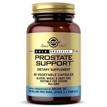 Solgar Prostate Support wspiera zdrowie prostaty 60 kaps.