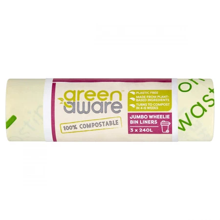 Kompostowalne worki na odpady spożywcze, 240L 3szt