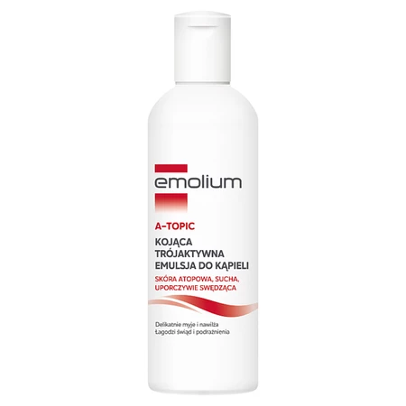 Emolium A-topic Kojąca trójaktywna emulsja do kąpieli 200 ml