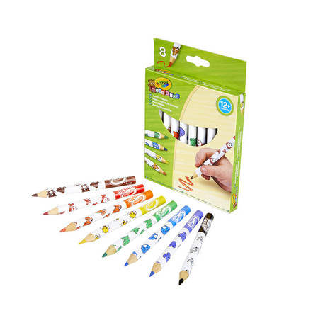 Crayola Kredki 8 kolorów ołówkowe JUMBO 3678
