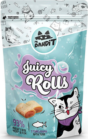 MR.BANDIT Juicy Rolls Krokieciki z Tuńczykiem dla kota 40g