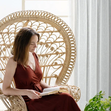 FIRANA GOTOWA KELLY 140 X 250 CM BIAŁY