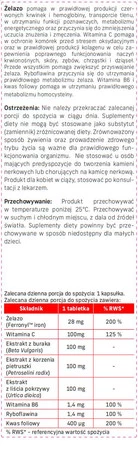 Life Care Żelazo wzbogacone naturalnymi ekstraktami 60 kaps.
