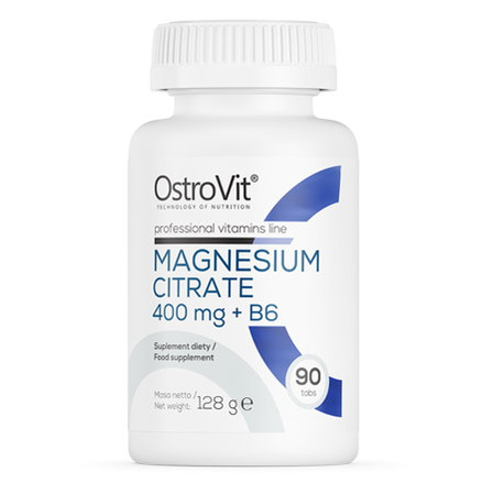 Zestaw 2x OstroVit Cytrynian Magnezu 400 mg + B6 90 tabl.