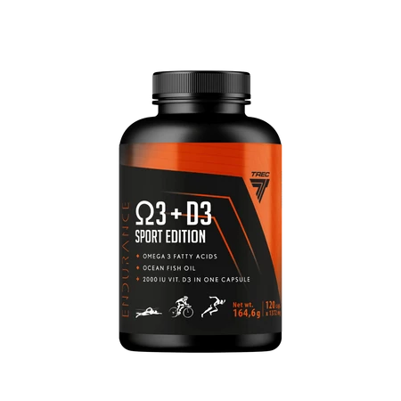 Trec Endurance OMEGA 3 + D3 SPORT EDITION 120 kaps.