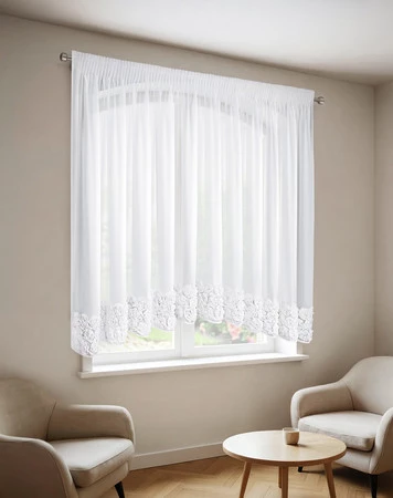 Firanka MH/Z/ROSES/8/B 400X160 T ŁUK SZYFON