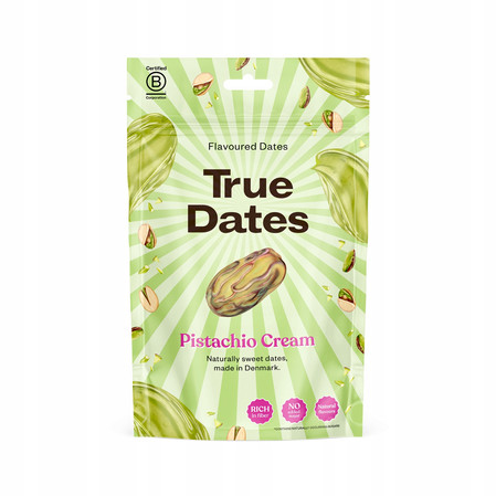 Zestaw 2x True Dates Pistachio Cream daktyle o smaku kremu pistacjowego 100g