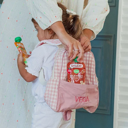 Smileat, BIO Mus z migdałami, kakao i truskawkami 9m+, 100g