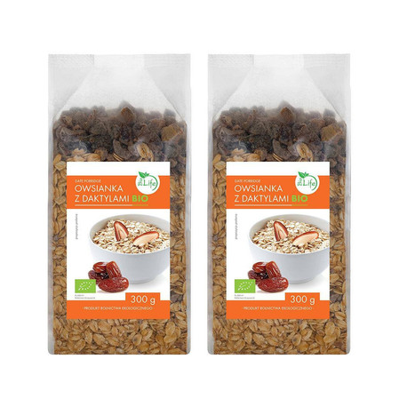 Zestaw: 2x Owsianka ekologiczna z daktylami BIO 300 g