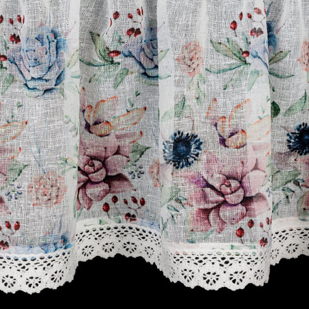 FIRANA GOTOWA DORA 150 X 30 CM BIAŁY