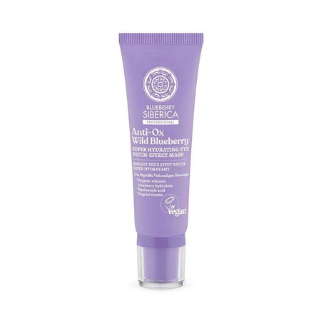 Wegańska, supernawilżająca maska pod oczy, 30ml BLUEBERRY SIBERICA