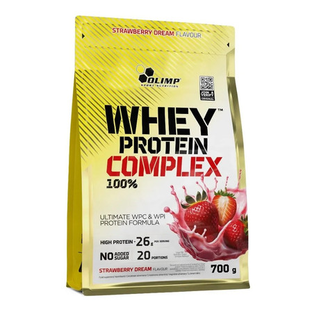 Whey Protein Complex 100% odżywka białkowa 700g smak truskawka