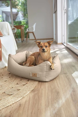 PALOPA Legowisko dla psa bawełniane Fred humus S