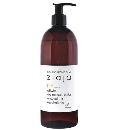 Ziaja Baltic Home Spa Fit, Oliwka do masażu ciała antycellulitowa i ujędrniająca Mango 490ml