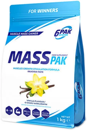 6PAK MASS PAK 1000g VANILLA