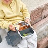 Lassig Lunchbox ze stali nierdzewnej Happy Prints granatowy
