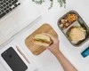 BB - Lunch box stalowy L, morski