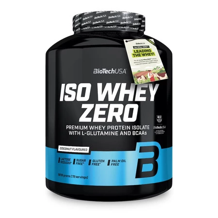 BioTech USA Iso Whey odżywka białkowa izolat 1816g smak kokos