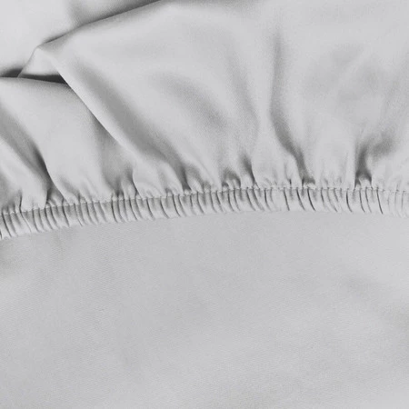 Prześcieradło z gumką, Jersey D91 240 x 220 x 30 cm, Jasnoszary