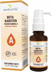 Medverita Beta-karoten CaroCare® prowitamina A 30 ml / 600 kropli