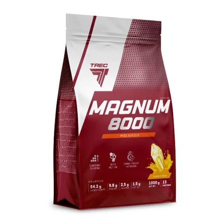 Trec Magnum 8000 odżywka białkowa Gainer 1000g smak karmel-vanilla