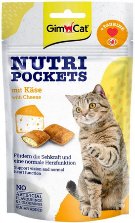 GIMCAT Nutri Pockets with Cheese Krokieciki z Serem 60g