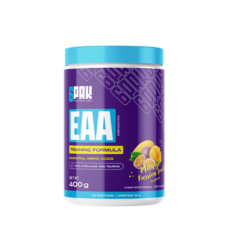 6PAK EAA Aminokwasy Egzogenne 400g smak mango marakuja