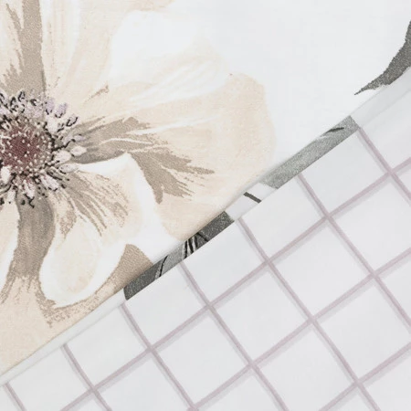 Komplet pościeli satynowej Spring 31, 220 x 200 cm, Biały