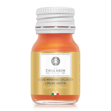 The Collagen Company Płynny Kollagen Morski z biotyną 5000 mg x 10 shotów o smaku Malinowym