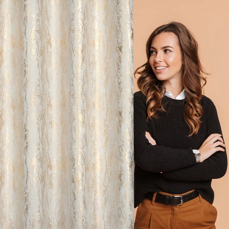 ZASŁONA GOTOWA ELISE 140 X 250 CM NATURALNY