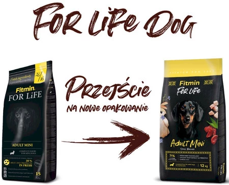 Fitmin Dog For Life Adult Mini sucha karma dla psa 12kg