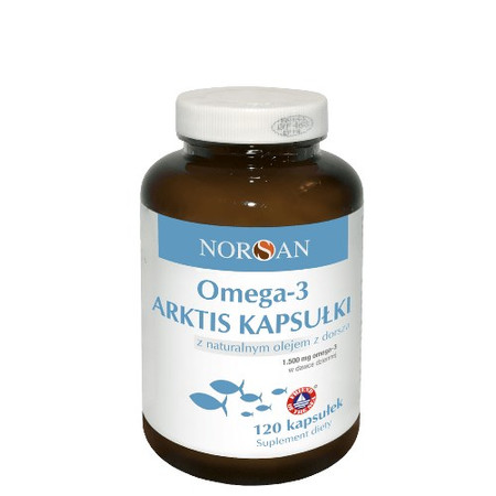 Norsan Omega-3 ARKTIS kwasy tłuszczowe omega-3 DHA 120 kaps.