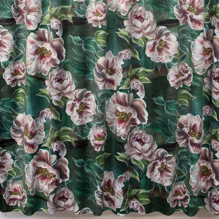 ZASŁONA GOTOWA PALMERA NA TAŚMIE 140 X 270 CM ZIELONY