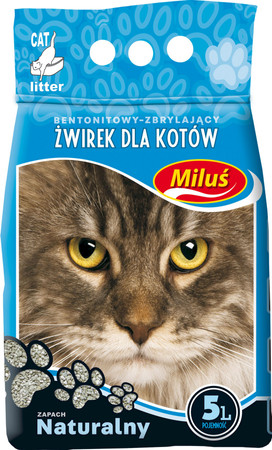 BENEK MILUŚ Standard Naturalny Żwirek bentonitowy 5l