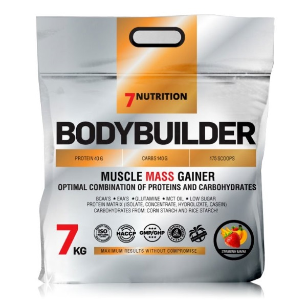 7NUTRITION BODYBUILDER Gainer 7000g smak truskawka - banan